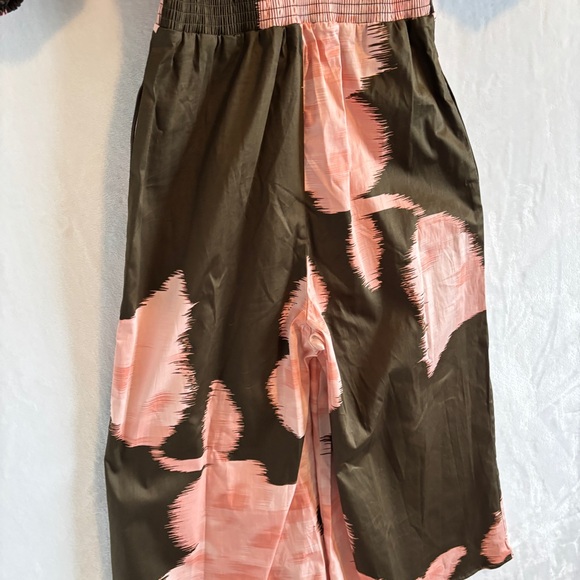Hutch Pink Brown Jumpsuit Anthropologie size small NWT - Picture 12 of 13
